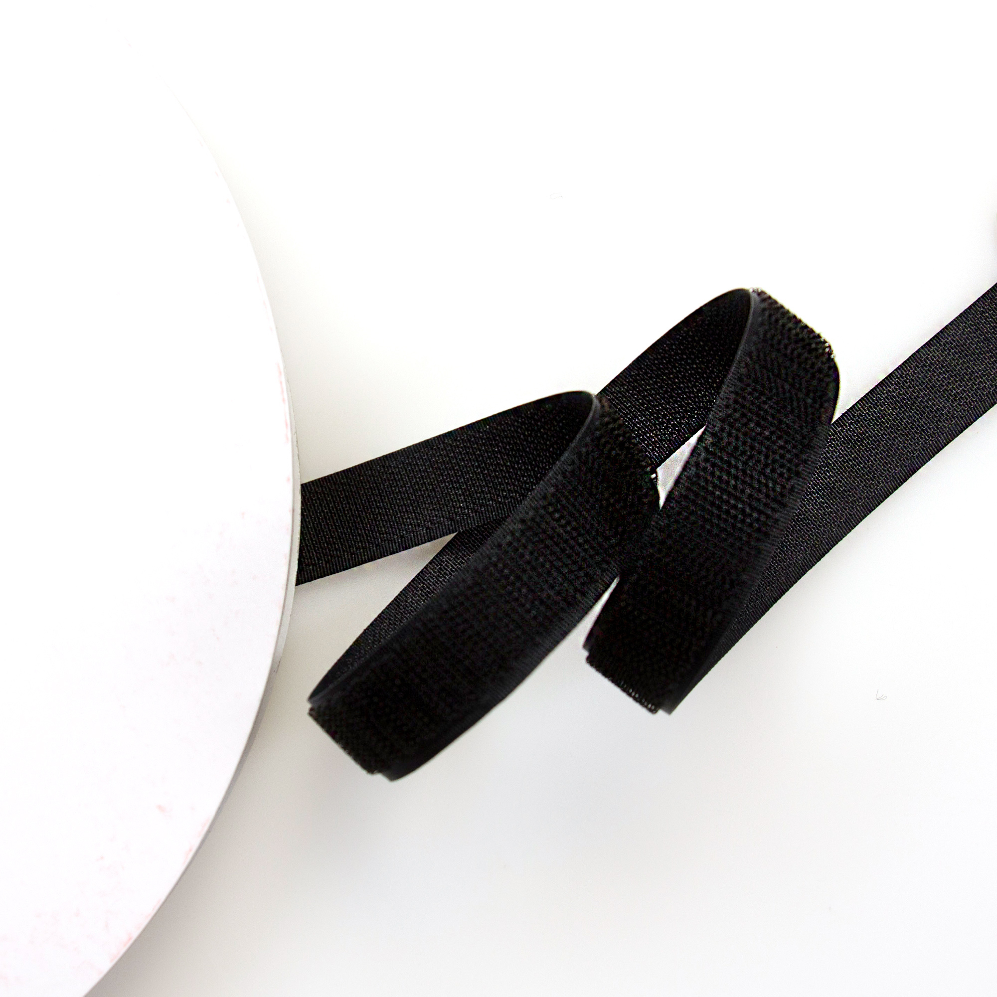 20mm Endlos-Klettverschluss selbstklebend Hakenband schwarz