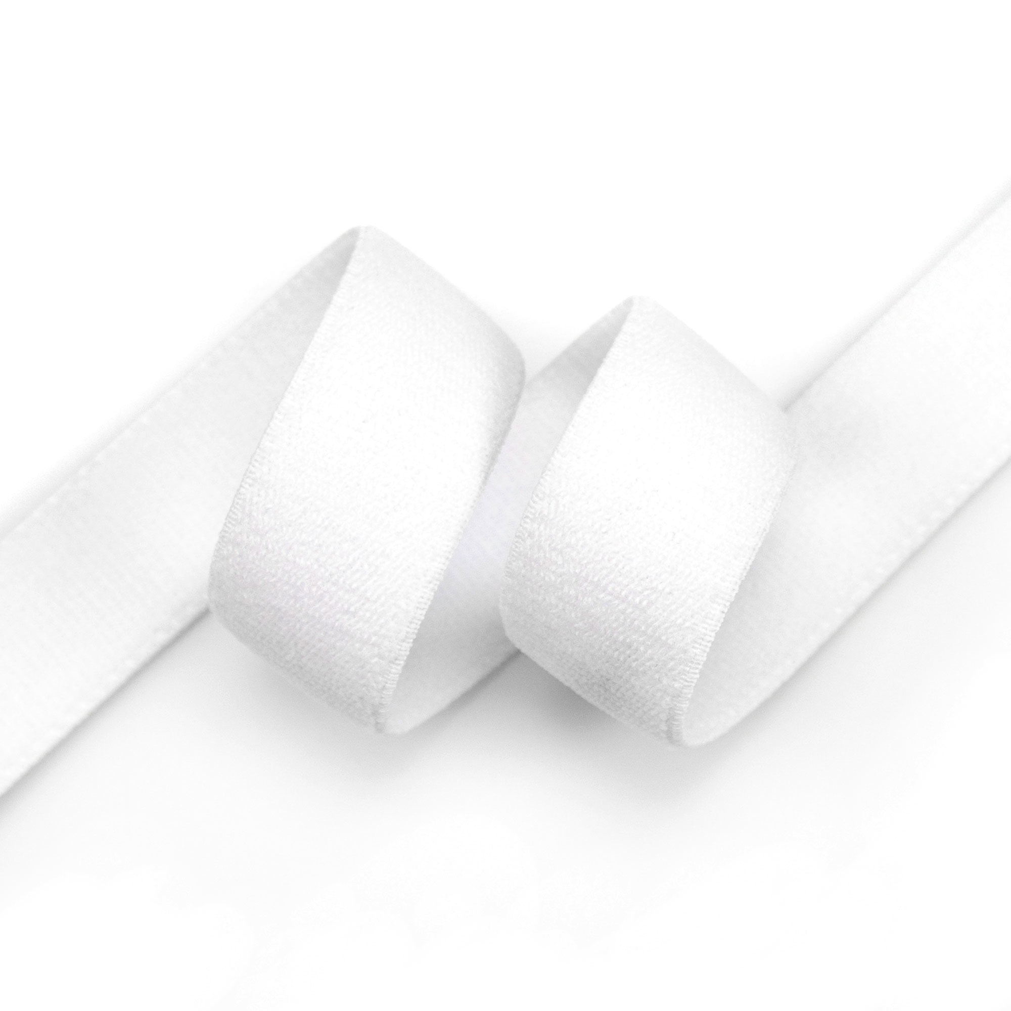 Wolle Ilkadim - 25 lfdm. Gummiband soft 3mm rund weiß, elastische Gummilitze