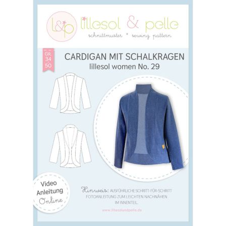 Patron - "Cardigan - N° 29" pour femmes (34-50) de lillesol & pelle (allemand)