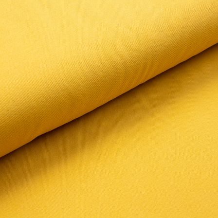 Jersey coton "Polo-Piqué" (jaune moutarde)