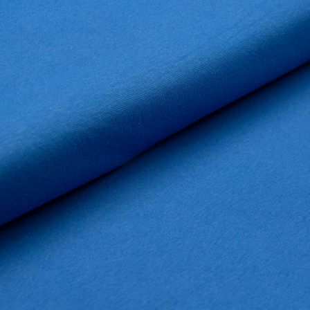 Bio-Bündchenstoff glatt - Schlauch "uni - strong blue" (königsblau) von C.PAULI