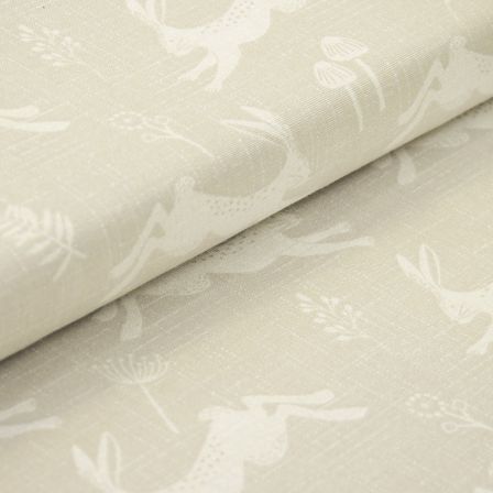 Canevas coton "Lapin/Jump" (nature-offwhite) de Fryett's Fabrics