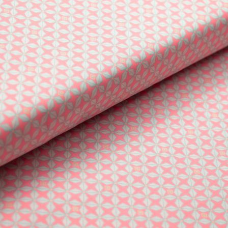 Baumwolle "Helium/Sterne" (grau-rosa) von Petit Pan