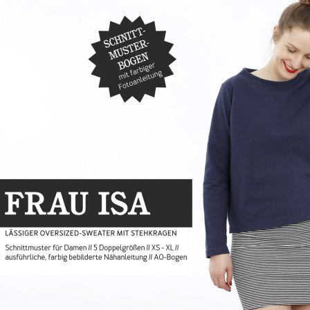 Schnittmuster - Damen Sweater Oversized "Frau Isa" (Gr. XS-XL) von STUDIO SCHNITTREIF