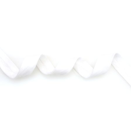 Schrägband Double Gauze Baumwolle 20 mm, Stück à 1 m (weiss)