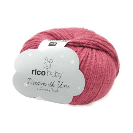 Laine bébé - Rico Baby Dream dk Uni - a Luxury Touch (bordeaux)