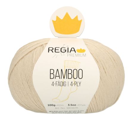 Wolle - Sockengarn “Regia Premium Bamboo” (natur) von Schachenmayr