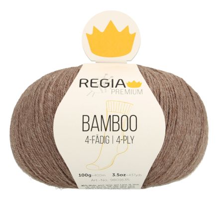 Wolle - Sockengarn “Regia Premium Bamboo” (taupe) von Schachenmayr