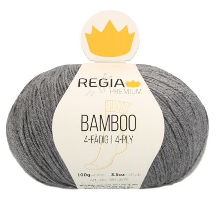 Wolle - Sockengarn “Regia Premium Bamboo” (grey) von Schachenmayr
