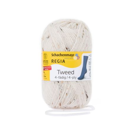 Sockenwolle "Regia Tweed 4-fädig" (natur tweed) von Schachenmayr