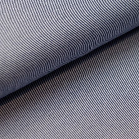 Jersey coton "Rayures mini/Bella" (bleu foncé/blanc) de Swafing