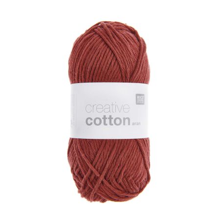 Laine - Rico Creative Cotton aran (rouille)