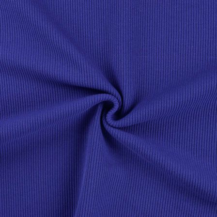 Tissu maille en coton - côtelé "Levi" (bleu roi)