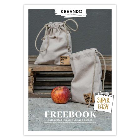 Tuto gratuit – Coudre un sac à cordon de KREANDO (français)