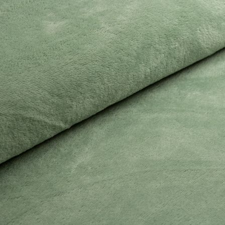 Tissu éponge bambou/coton - uni "Wellness" (vert pastel)