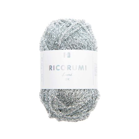 Amigurumiwolle - Rico Creative Ricorumi Lamé (silber)