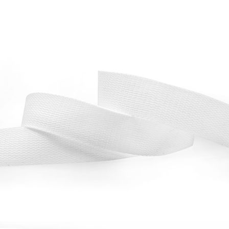 Gurtband Baumwolle "Soft" 30/40 mm (weiss)