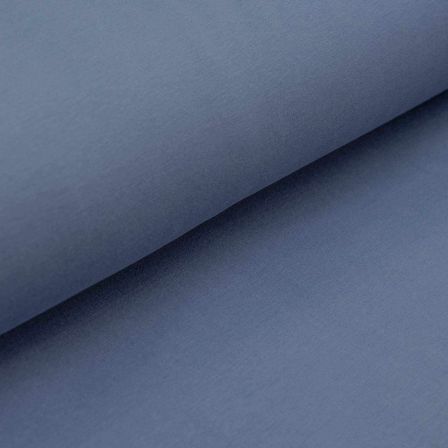 Sweat coton bio - uni "Soft Alva" (bleu jean)