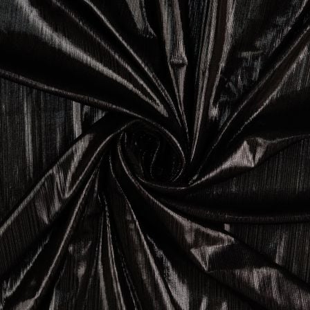 Folienjersey "Glitter Glamour" (schwarz)