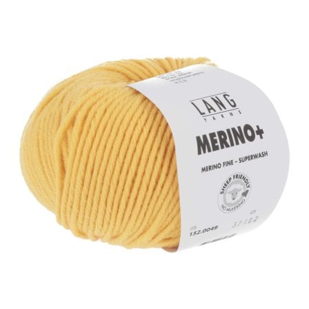Merinowolle MERINO+ von LANG Yarns (0049/goldgelb)