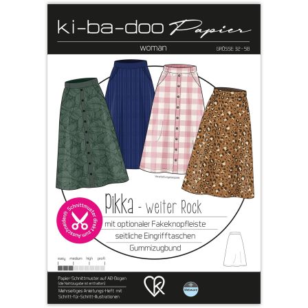 Patron - Jupe pour femmes "Pikka" (32-52) de ki-ba-doo (allemand)