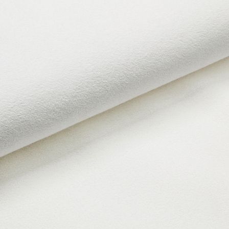 Jersey éponge en coton enduit "Molleton" (blanc)