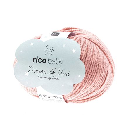 Laine bébé - Rico Baby Dream dk Uni - a Luxury Touch (vieux rose)