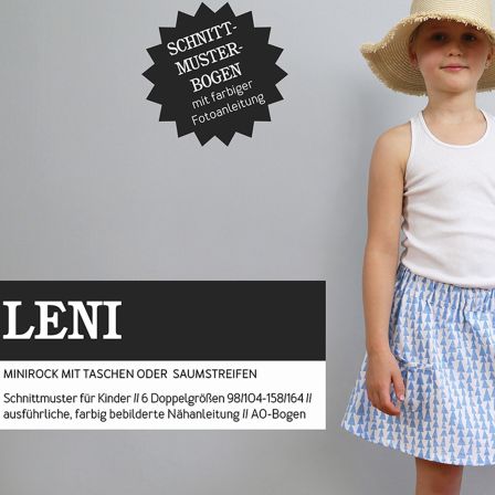 Patron - enfants minijupe "Leni" (t. 98-164) de STUDIO SCHNITTREIF (en allemand)