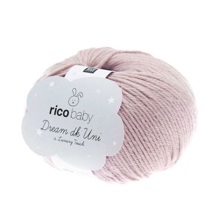 Laine bébé - Rico Baby Dream dk Uni - a Luxury Touch (lilas)