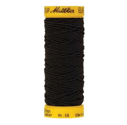 Mettler fil à coudre - élastique "ELASTIC" - bobine à 10 m (4000 noir)