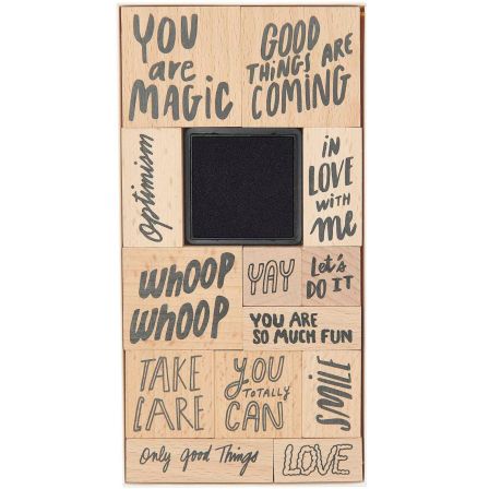 Holzstempel-Set "You are magic" 13-teilig von RICO DESIGN