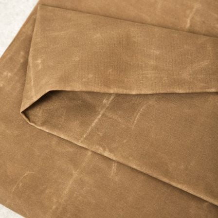 Oilskin coton "Light Waxed Cotton - camel" (brun clair) de mind the MAKER