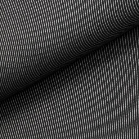 Jacquard coton - qualité résistante "Double face - Diagonal" (noir-beige)