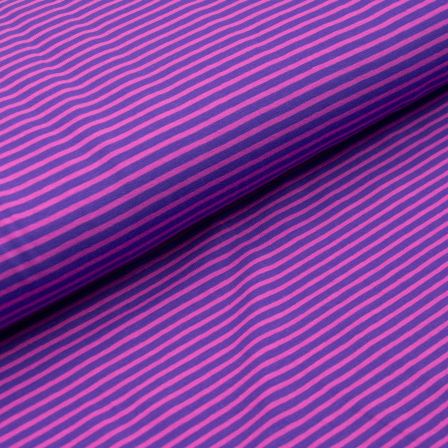 Jersey de coton "Mini rayures" (violet-baie)