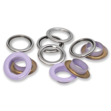 PRYM Œillets Ø 14 mm - paquet à 15 pièces (lilas) 542568