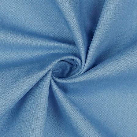 Popeline de coton "Europe" (bleu fumé)