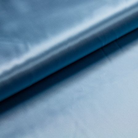 Tissu pour doublure viscose - uni satiné "Duchesse-Satin" (bleu fumé)