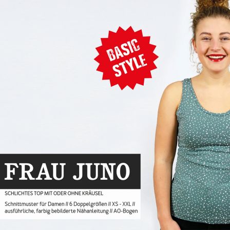 Patron - dames top "Frau Juno" (t. XS-XXL) de Studio Schnittreif (en allemand)