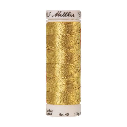 Mettler - Fil à coudre et à broder "Metallic", bobine de 100 m (2108 inka gold)