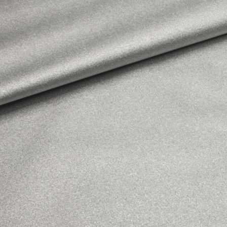 Wachstuch - Baumwolle beschichtet „Teflon Metallic" (silber)