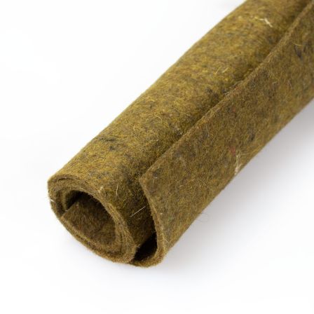 Feutre de laine "Chiné" 3 mm - morceau de 50 x 45 cm (jaune moutarde chiné)