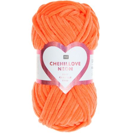 Chenille-Wolle - Rico Creative Chenillove Neon (orange)