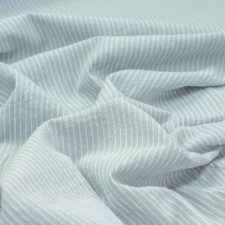 Coton "Washed Stripes/rayures" (bleu gris-offwhite)