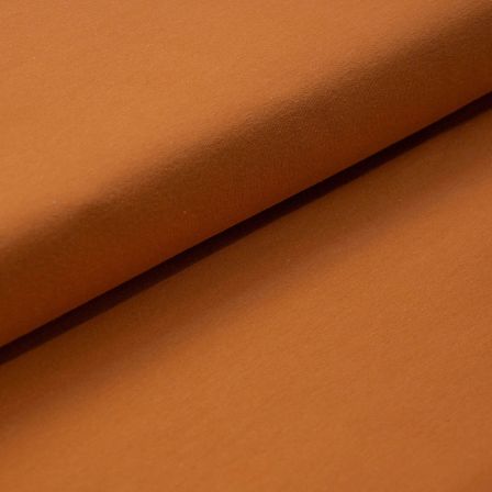 Sweat d'été coton bio - French Terry "Nola" (brun orange)