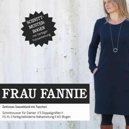 Schnittmuster - Damen Sweatkleid "Frau Fannie" (Gr. XS-XL) von STUDIO SCHNITTREIF