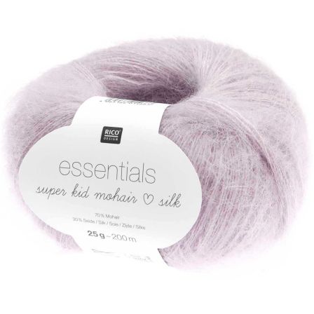 Mohairwolle - Rico Essentials Super Kid Mohair Silk (blasslila)