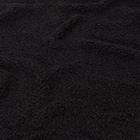 Fausse fourrure - tissu peluche "Bouclé" (noir)
