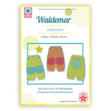 Patron pantalon d'extérieur pour enfant "Waldemar" de mialuna (en allemand)