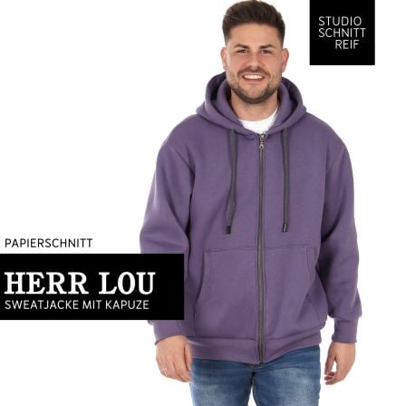 Schnittmuster - Oversized Sweatjacke "Herr Lou“ (Gr. XS-XXL) von STUDIO SCHNITTREIF