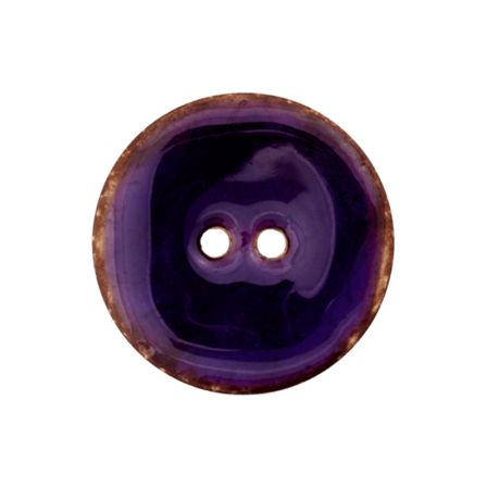 Bouton "Noix coco" rond 2 trous - Ø 23 mm (violet)